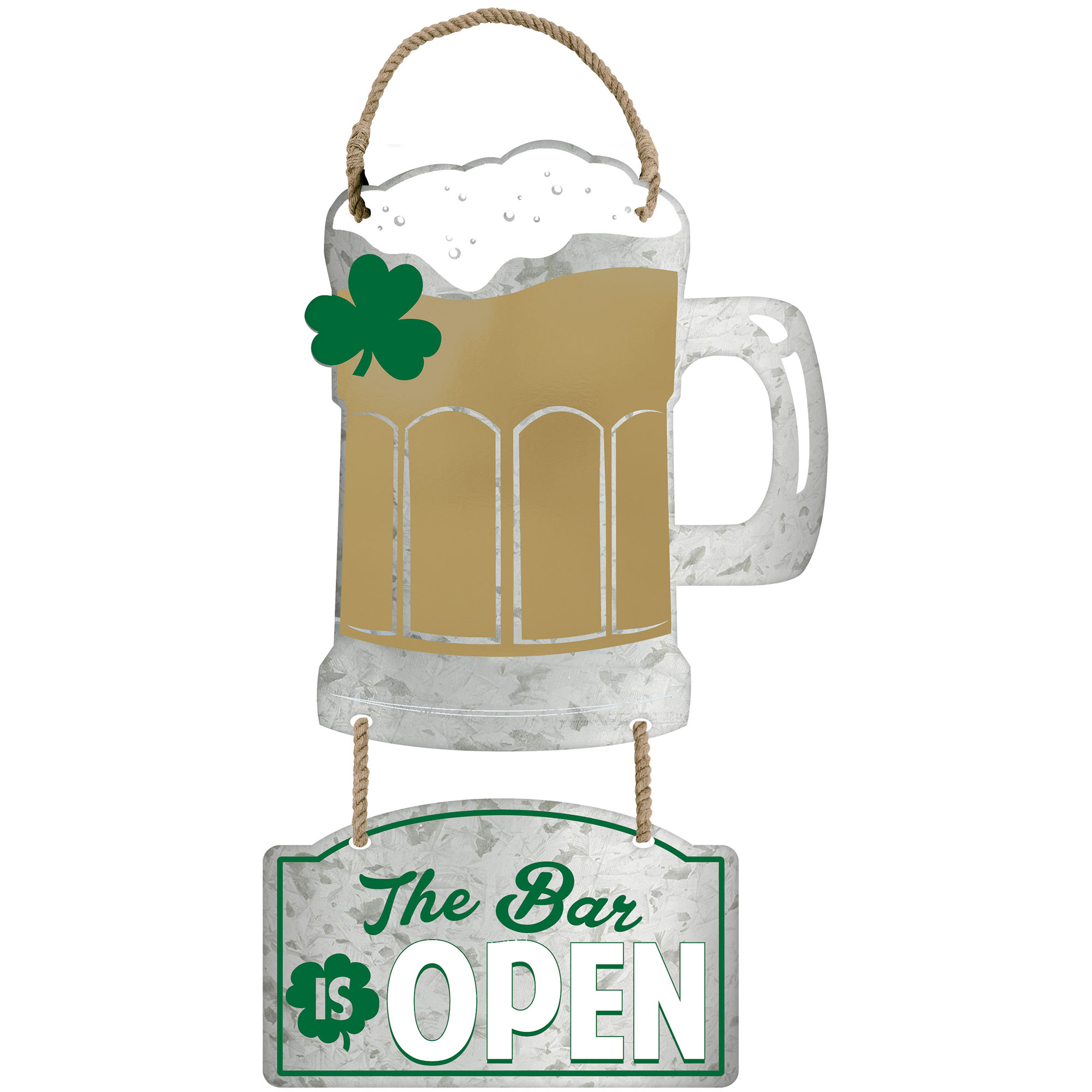 St Pats Bar Open Metal Hng Sig