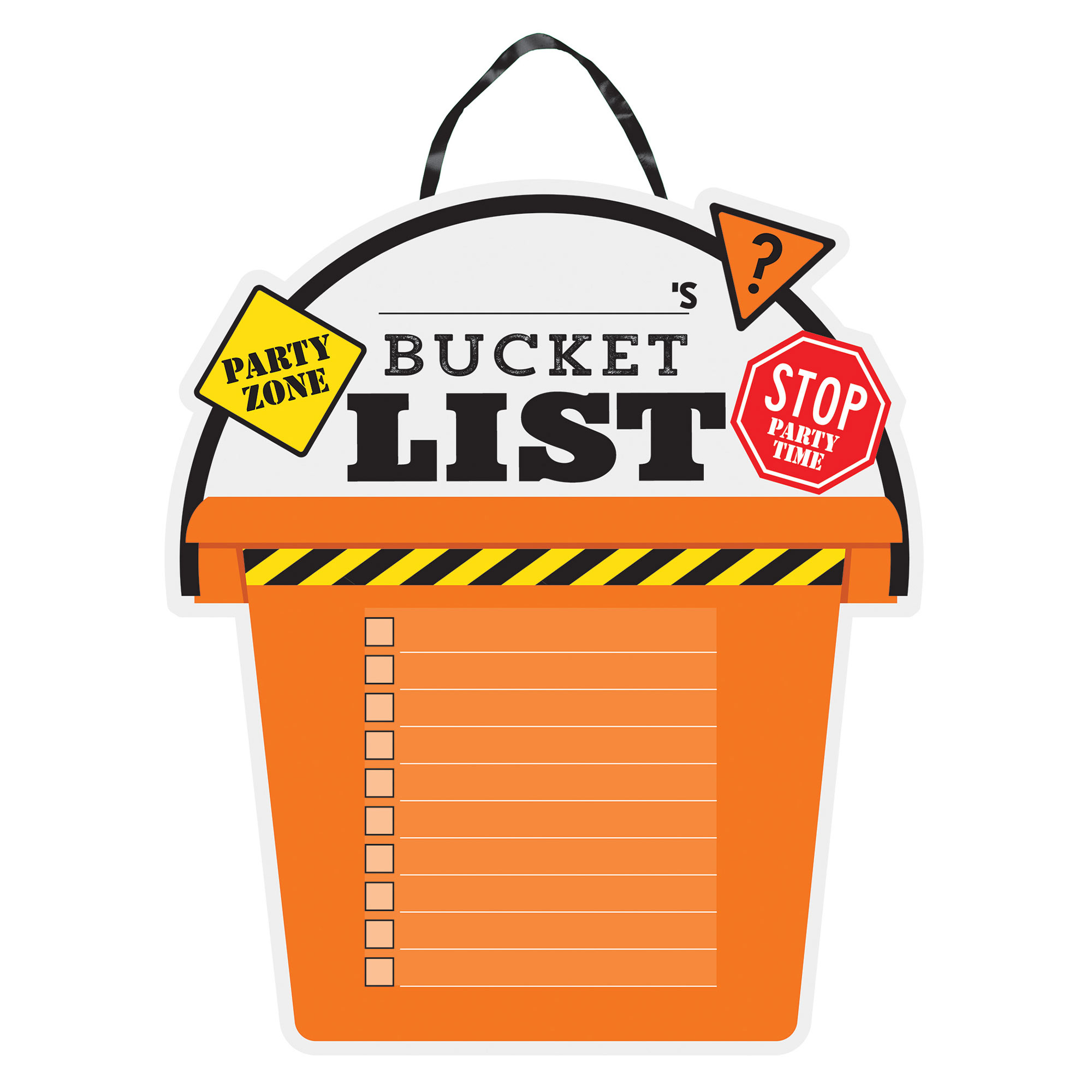 OTH Bucket List Cardboard Sign