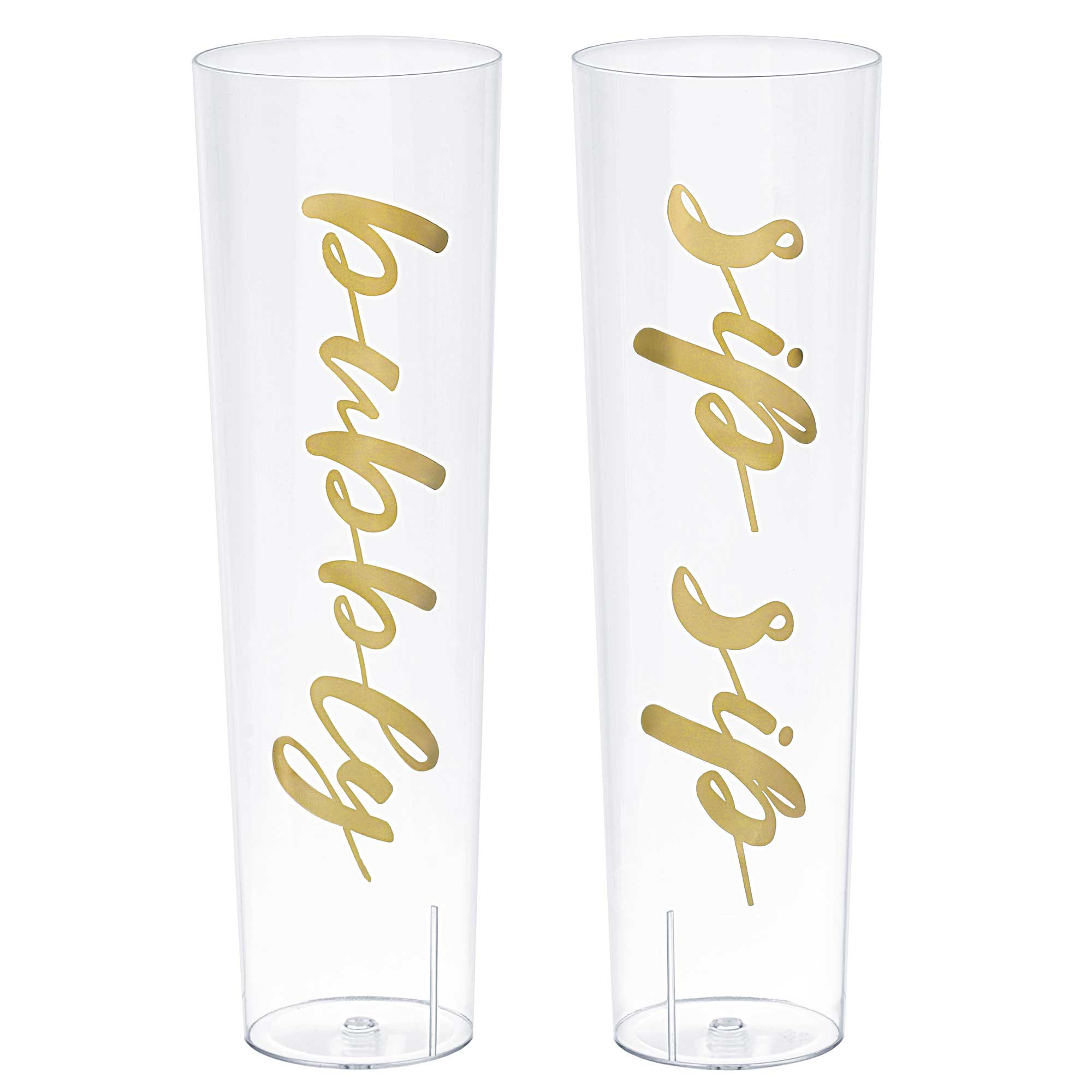 Stemless Wine Gold H-S Clear P