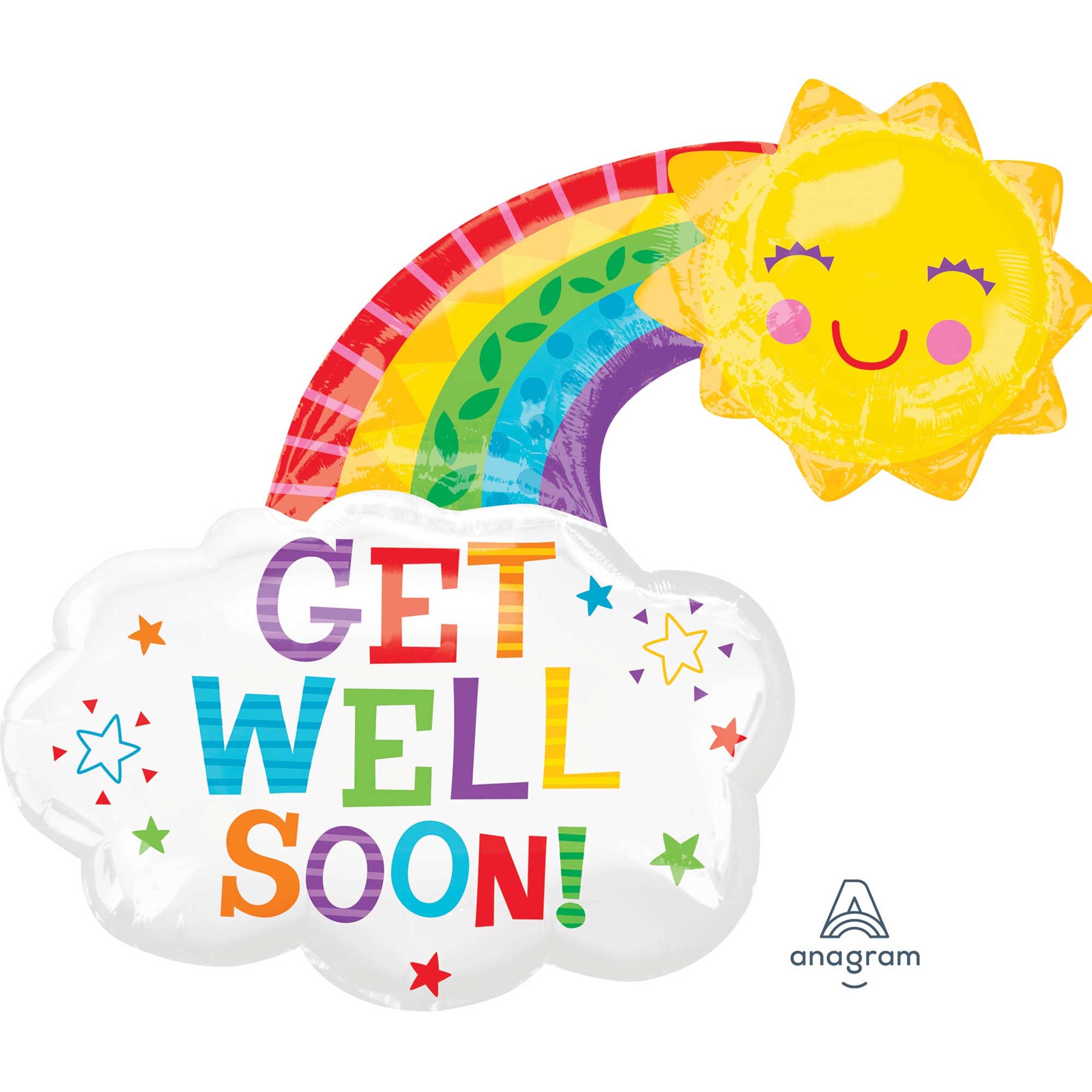 SS XL Get Well Hpy Rainbow P35