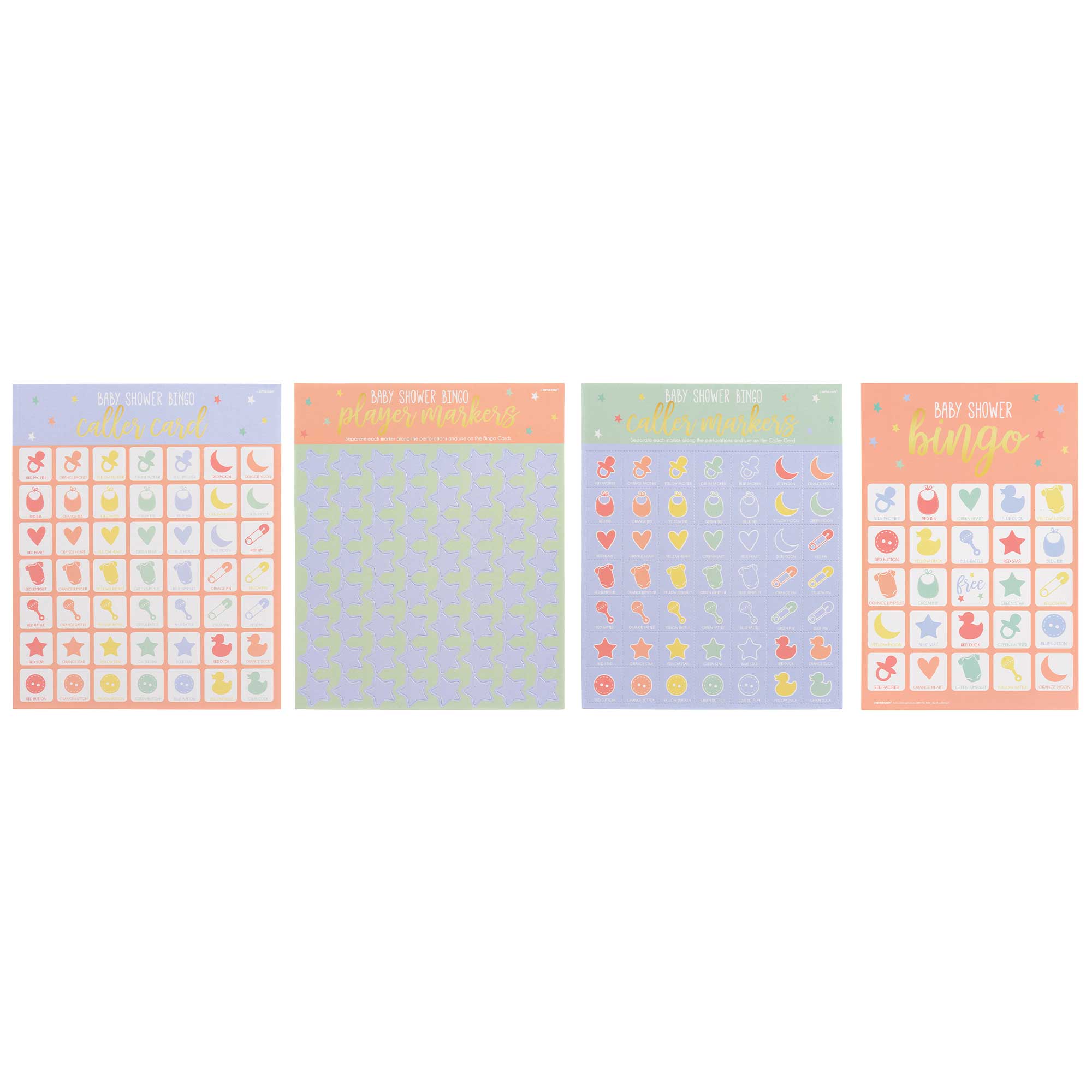Baby Shower 2-in-1 Bingo Game