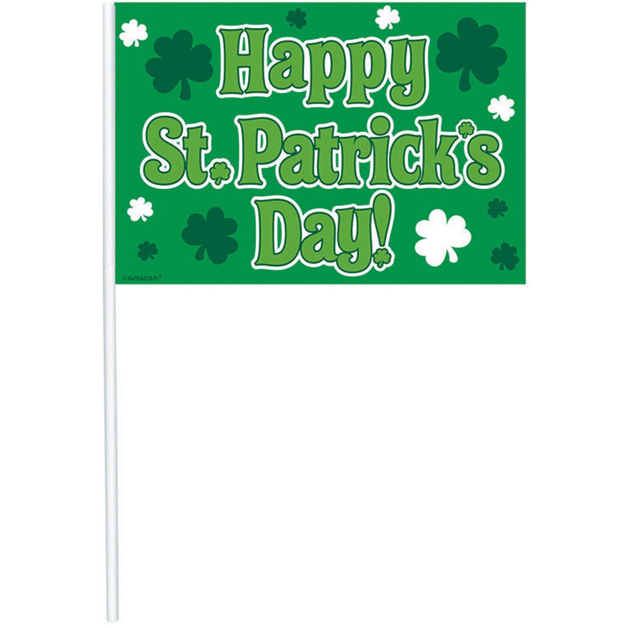 St Pats Day Multipack Flags Pl