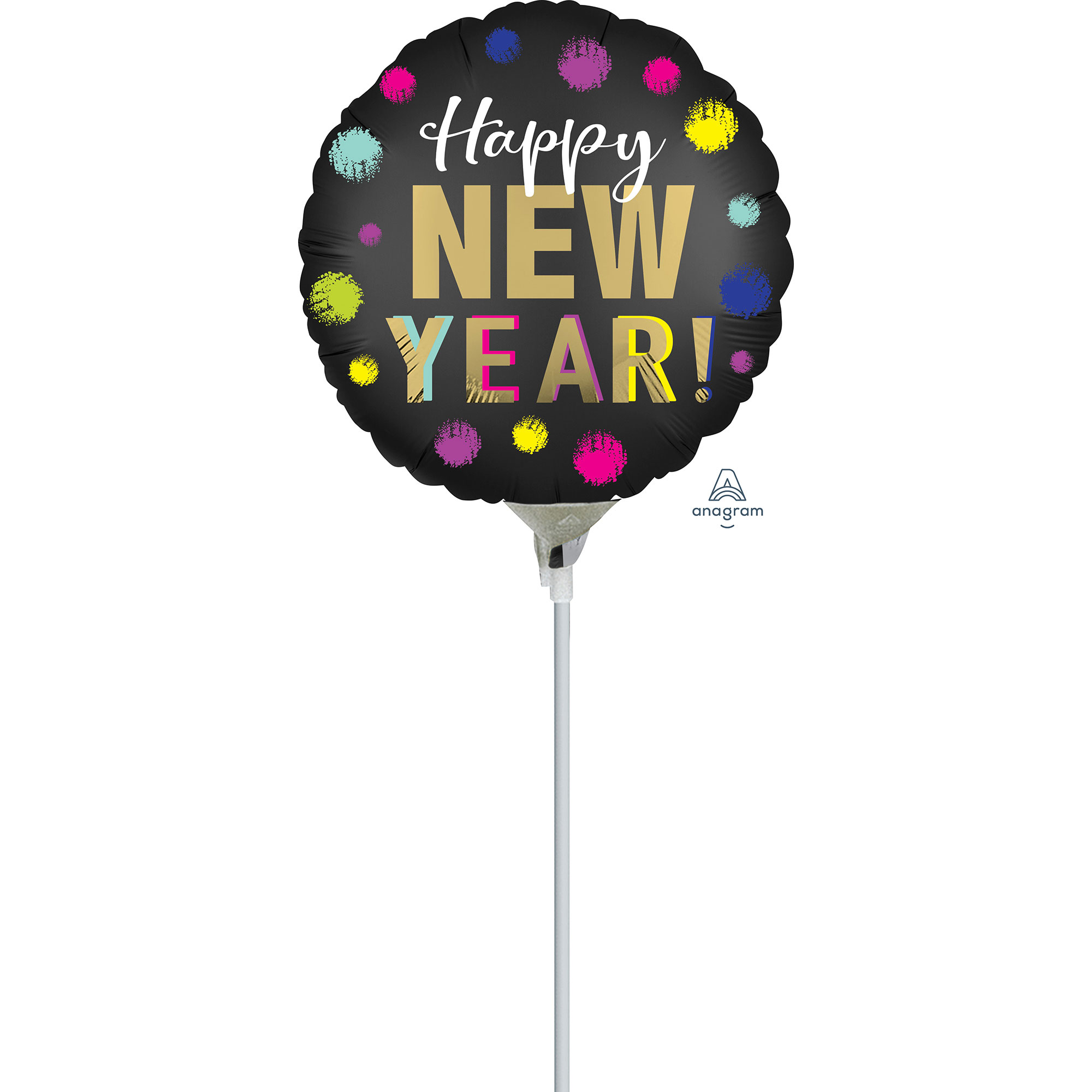 9in/23cm Satin Dotted New Year
