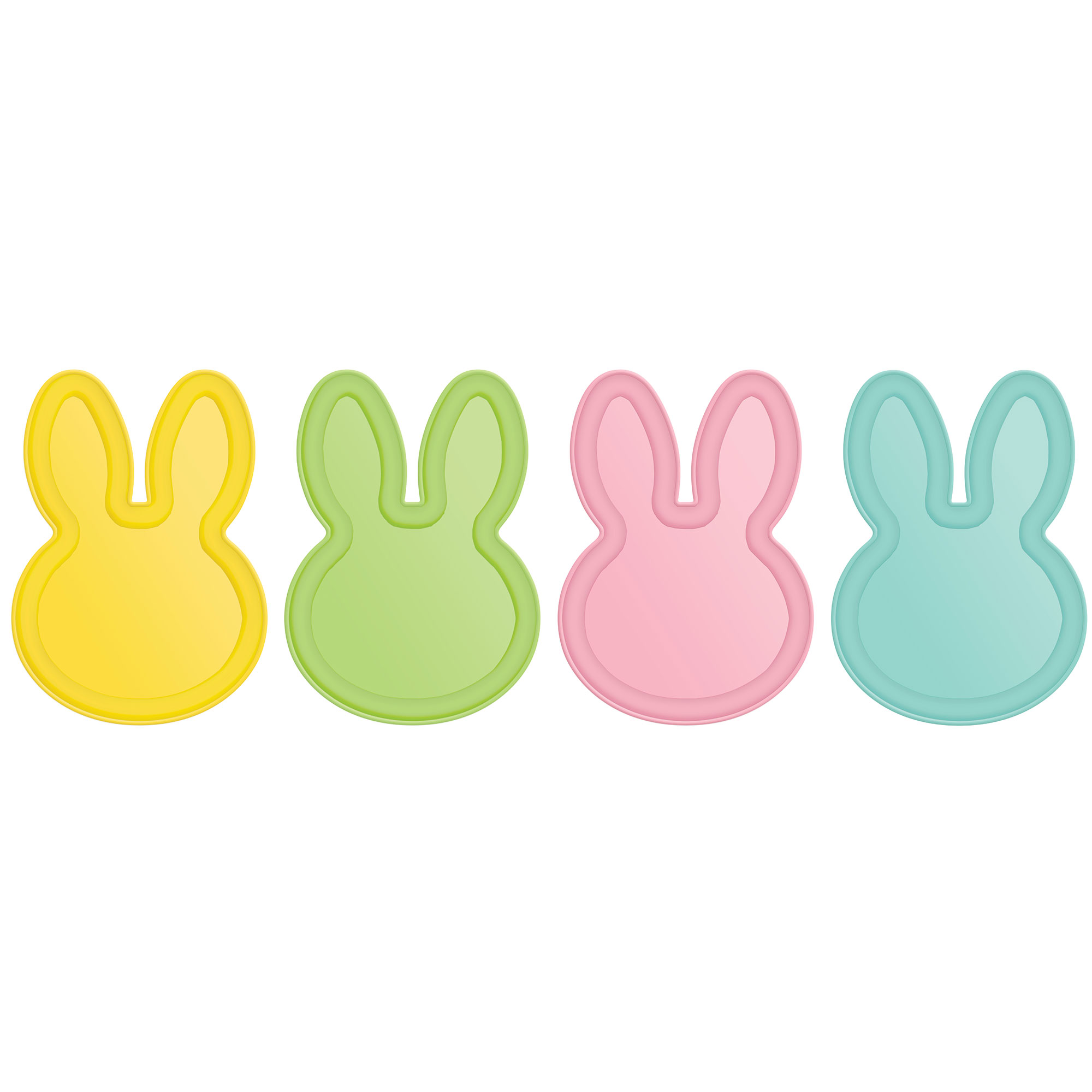 Bunny Shp Melamine Plates