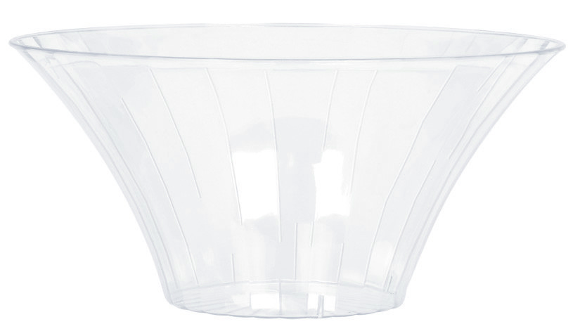 Flared Bowl Plastic Clear Sml