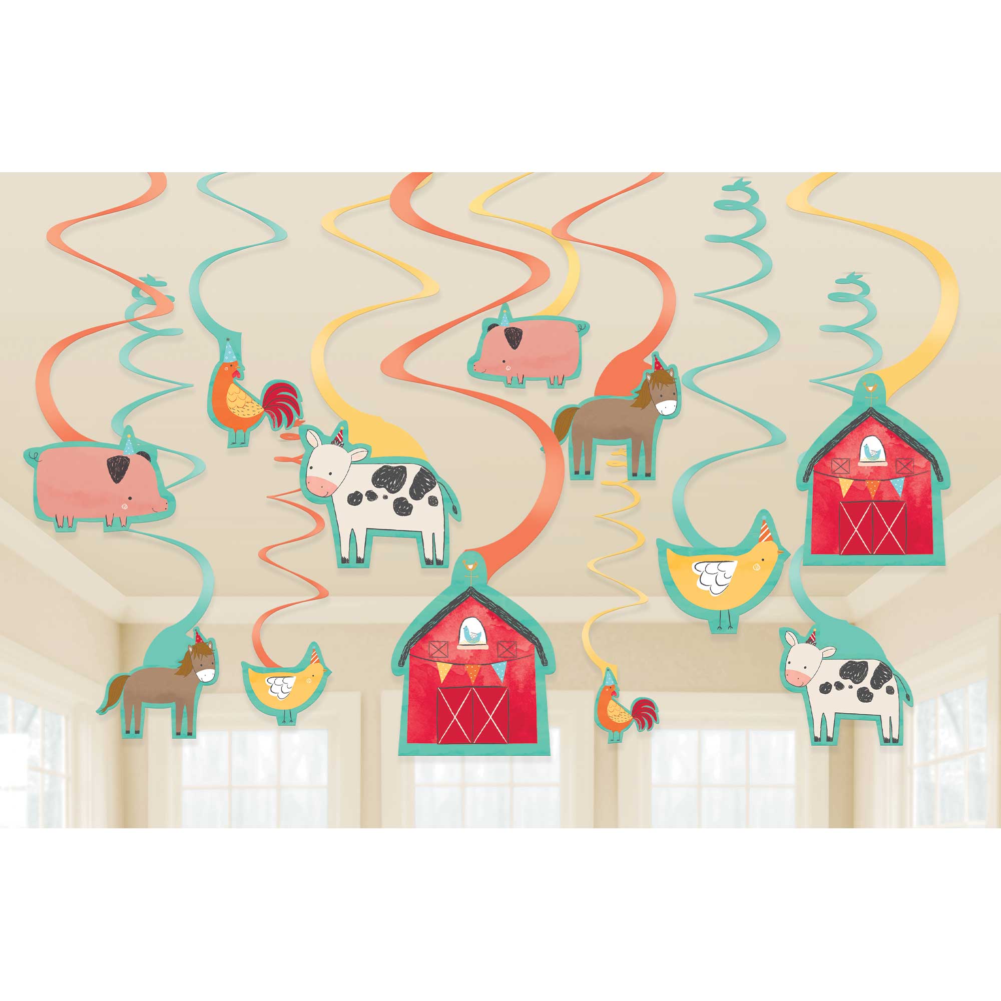 Barnyard Bday VP Foil Swirl De