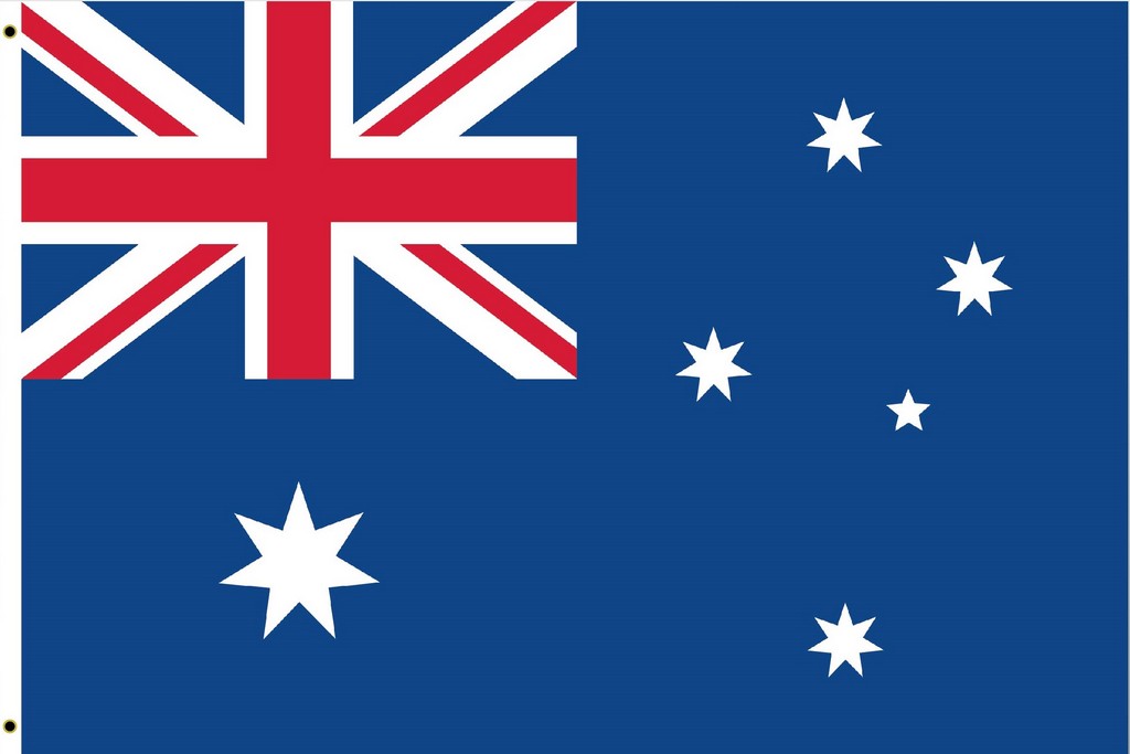 AUS Flag -  120x176cm 14+ Fabr