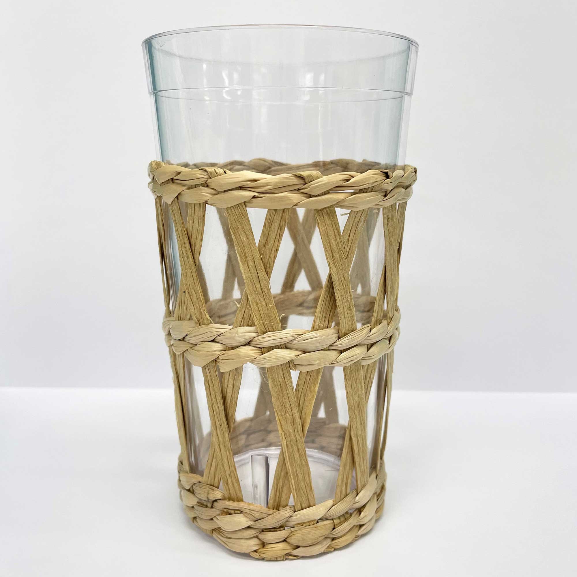 Clear 480ml Tumbler w/Seagrass