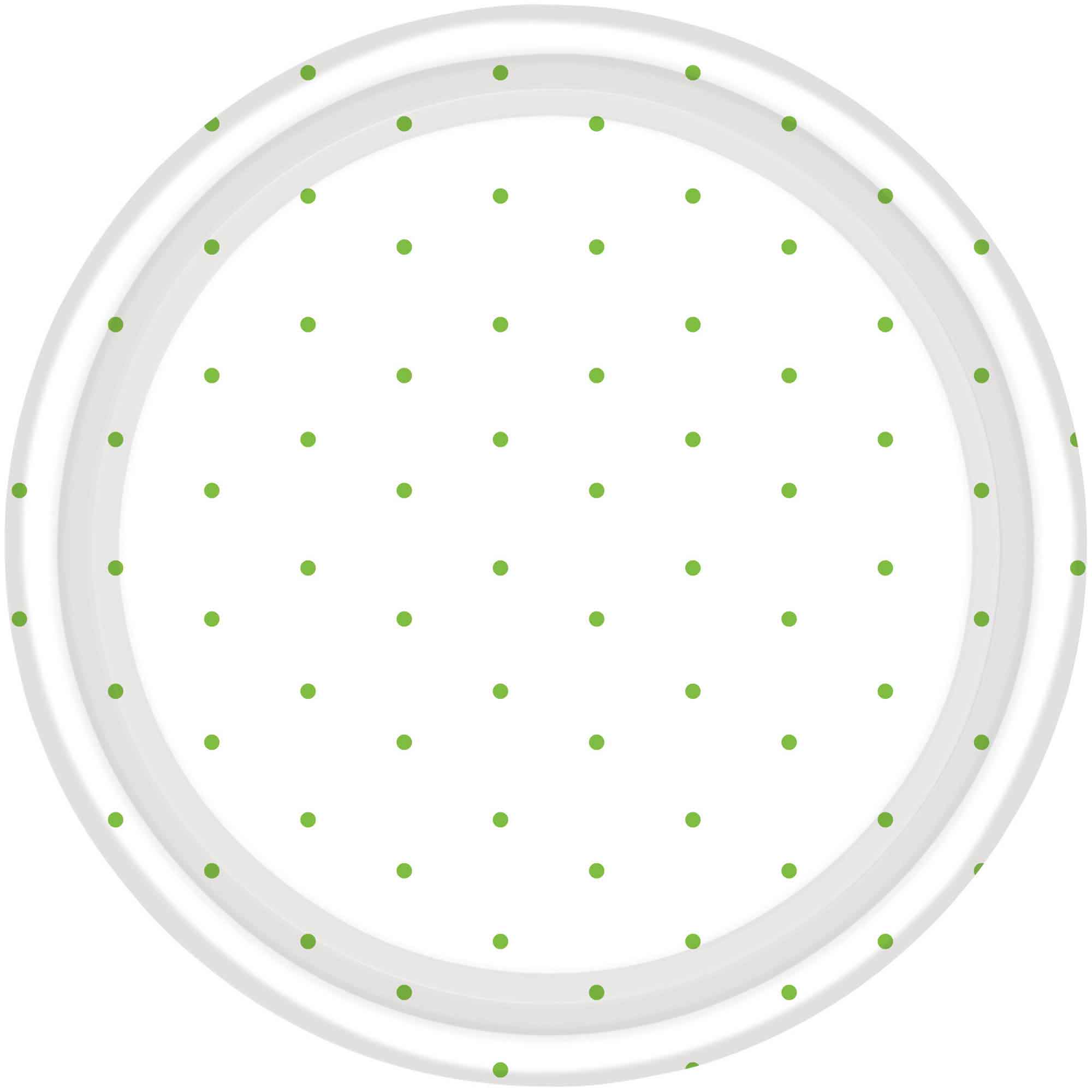 Ppr Plt 7in/17cm Rnd 8CT  Dot