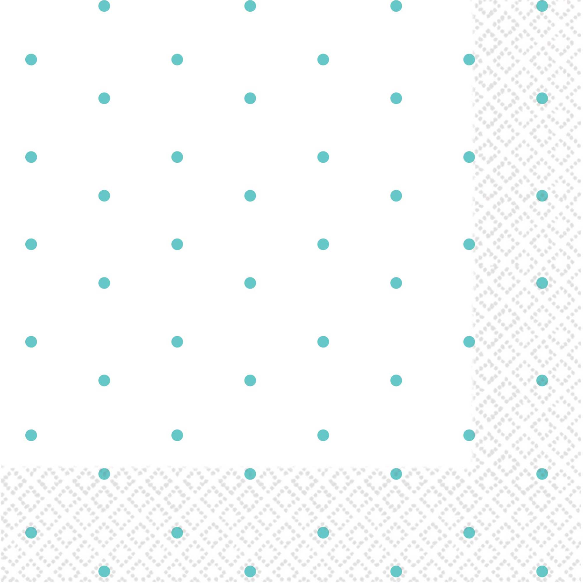 B/Napkin 16Pk Dot  Robins Egg