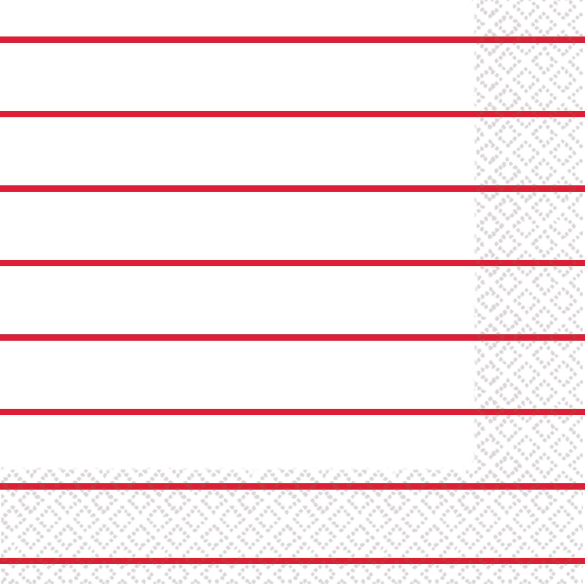 L/Napkin 16Pk Stripe  Apple Re