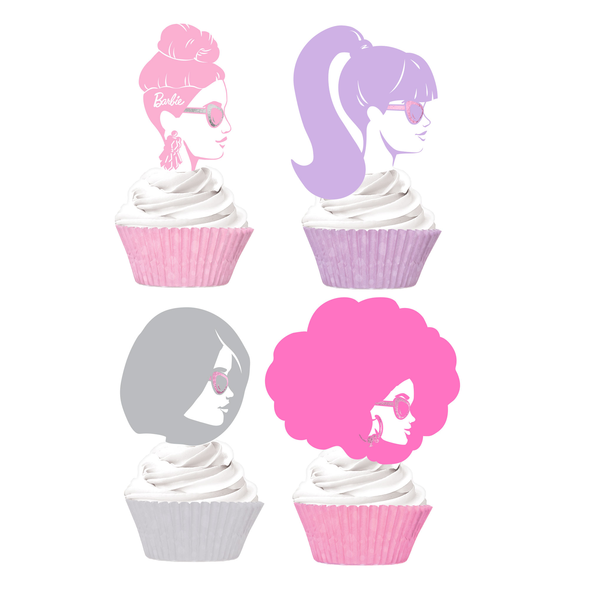 Barbie Cupcake Picks Set