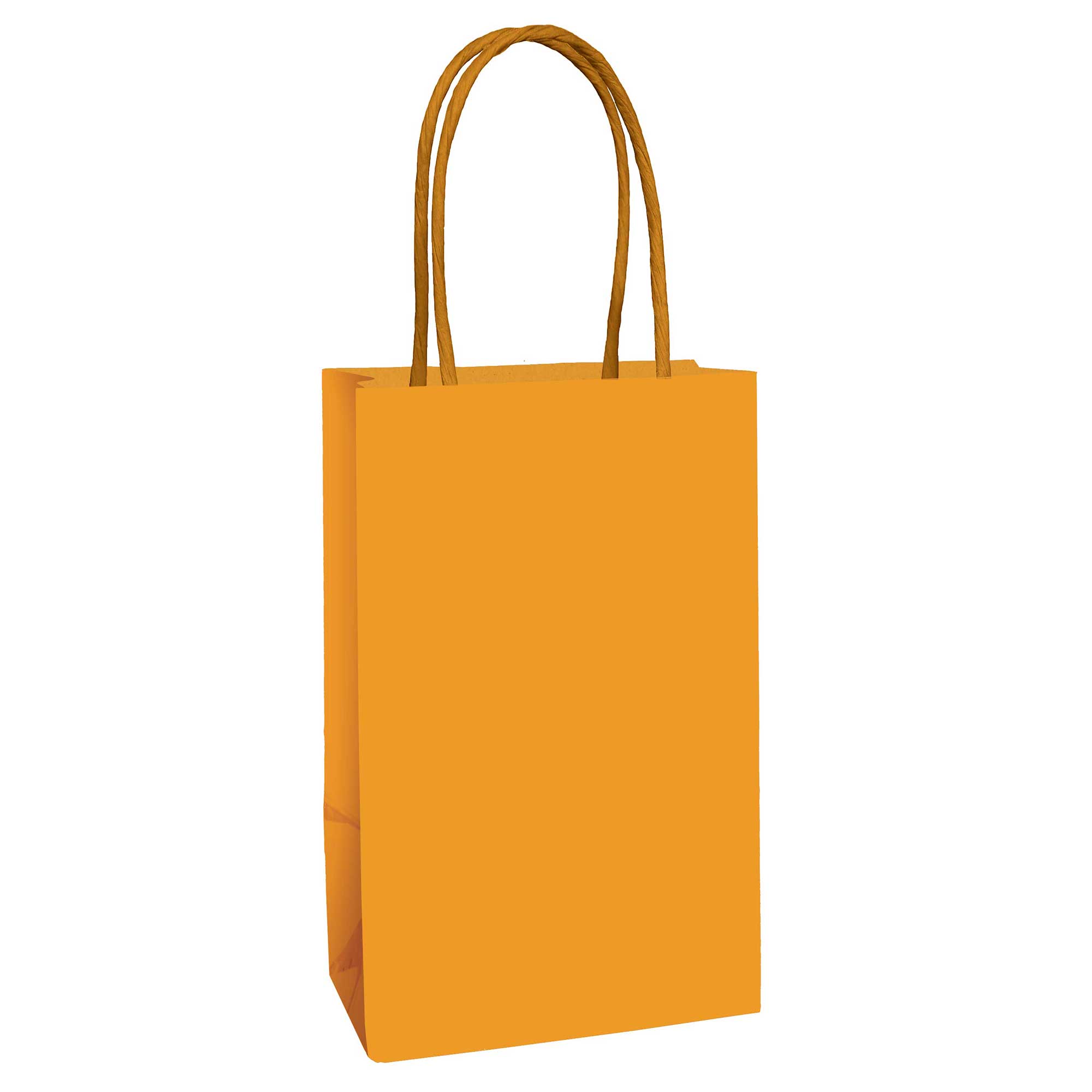 Ppr Kraft Bag  Pumpkin Orange