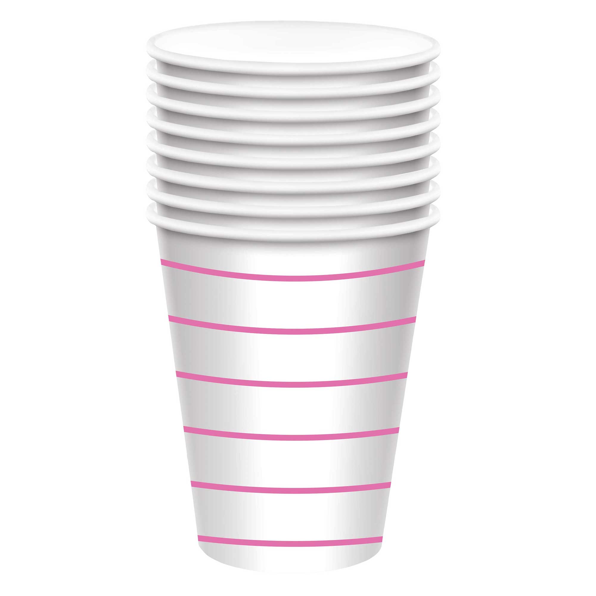 Ppr Cup 9oz/266ml 8pk  Stripe