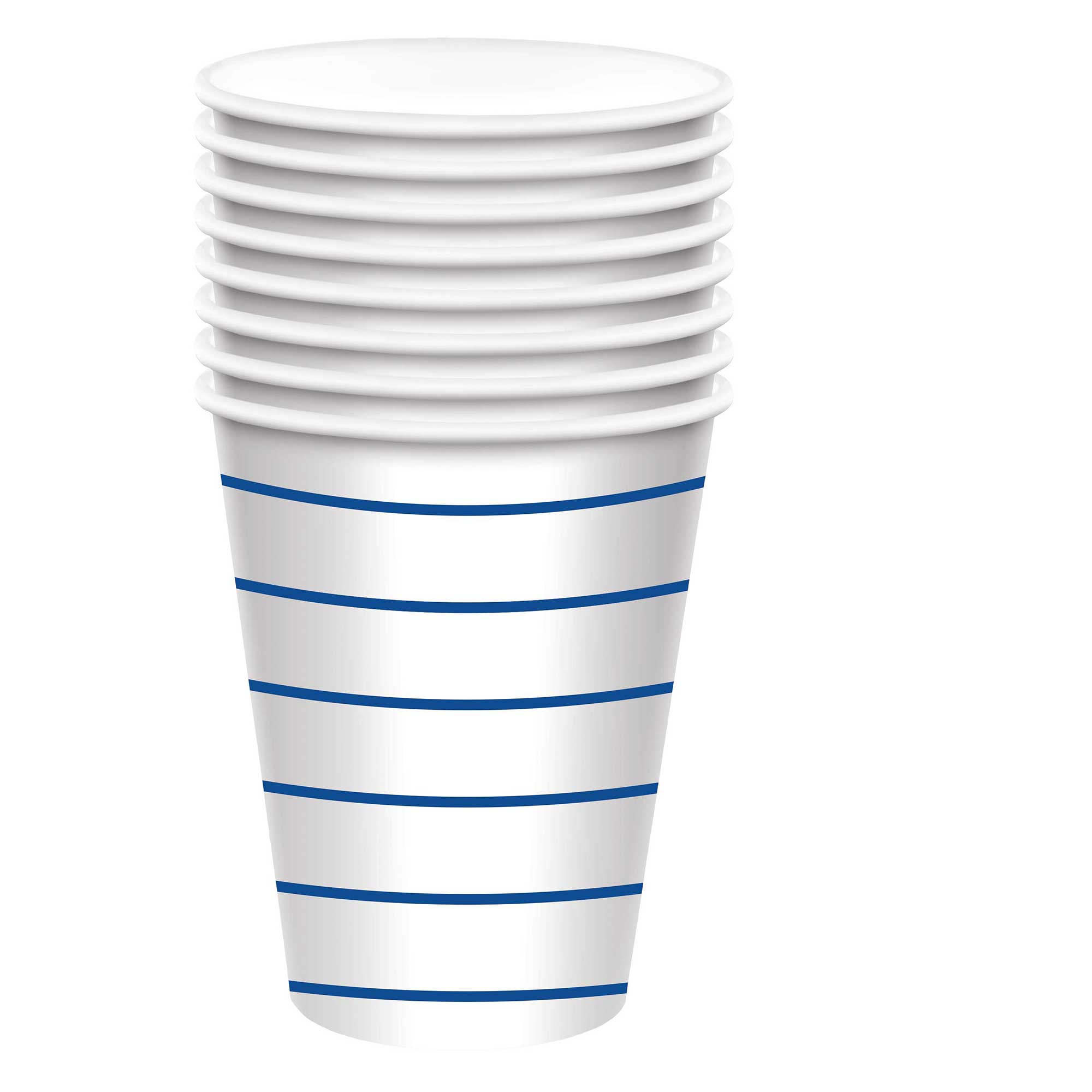 Ppr Cup 9oz/266ml 8pk  Stripe