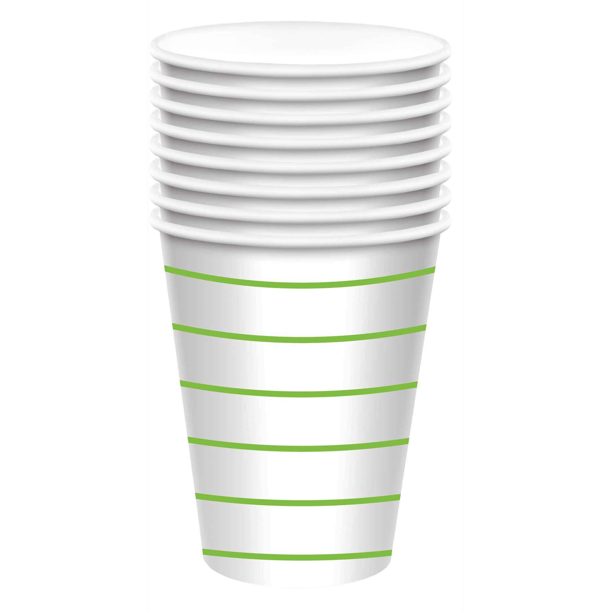Ppr Cup 9oz/266ml 8pk  Stripe