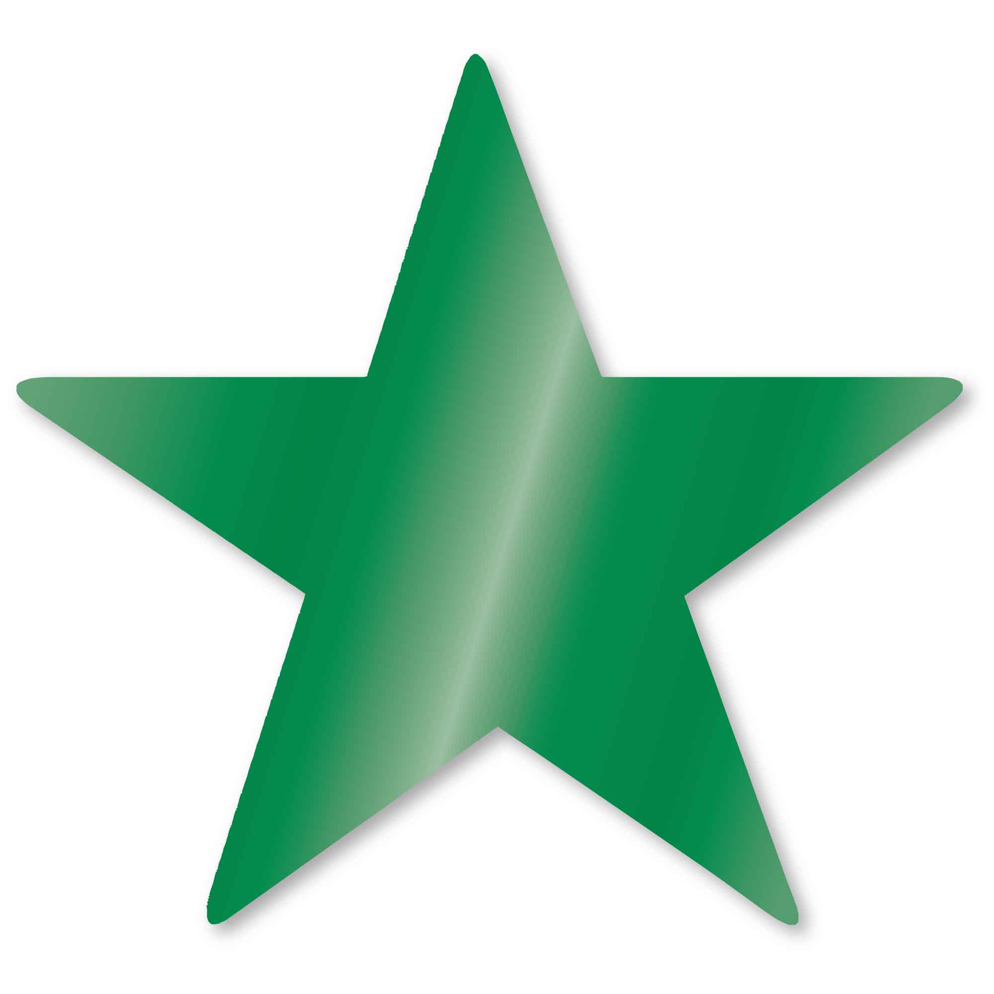Foil Star COuts  Festive Green