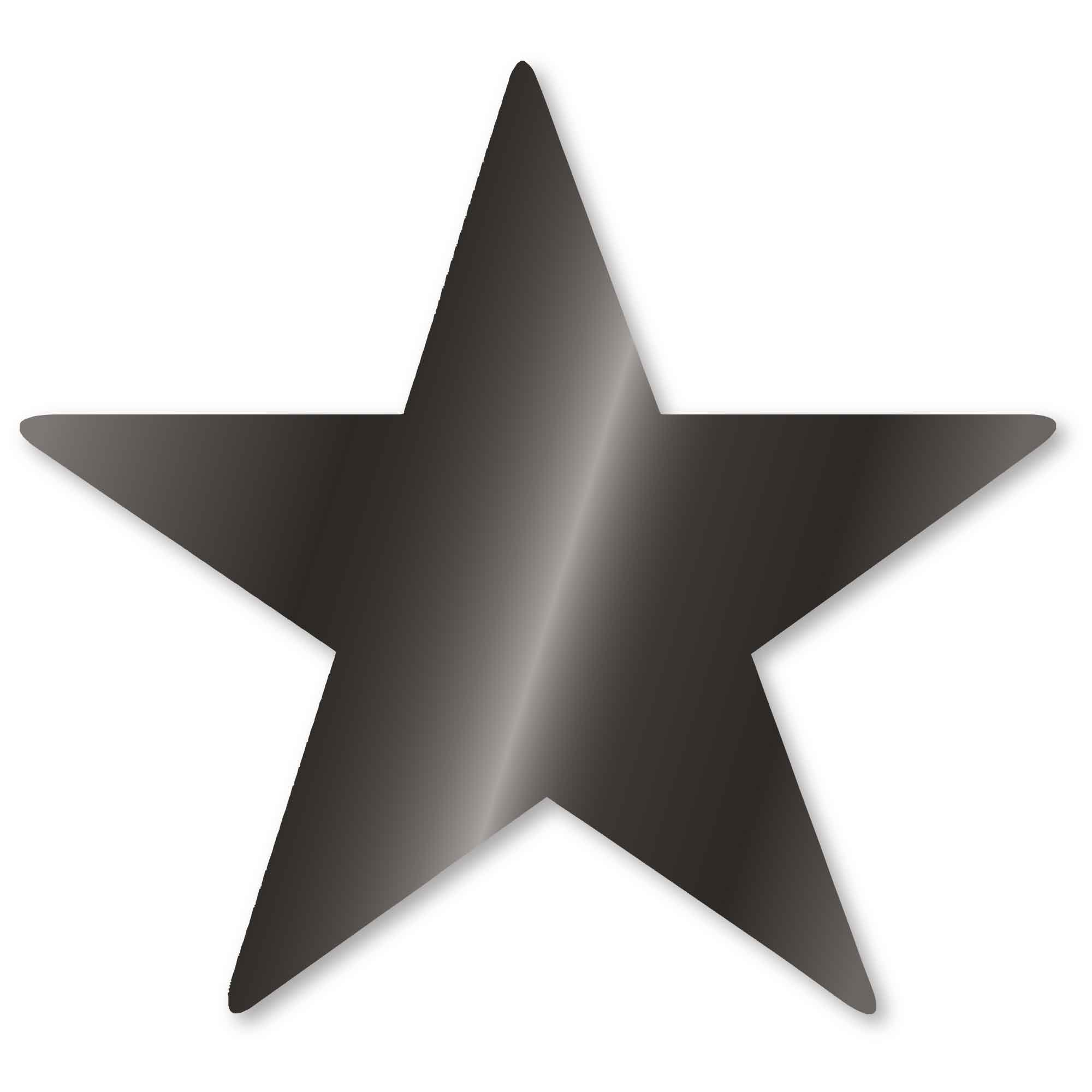 Foil Star COuts  Jet Black