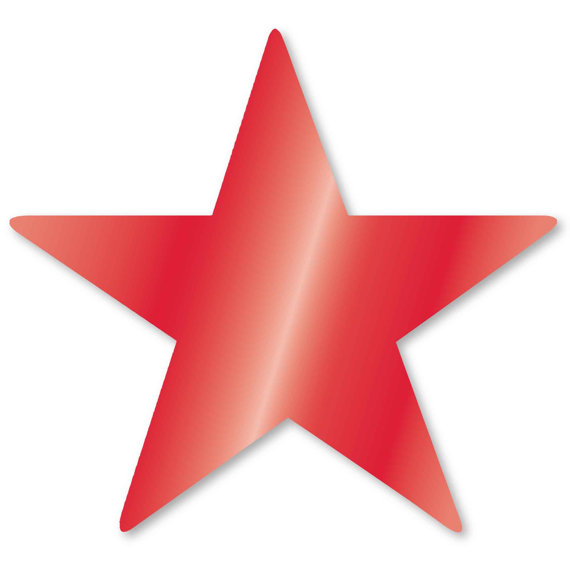 Foil Star COuts  Apple Red