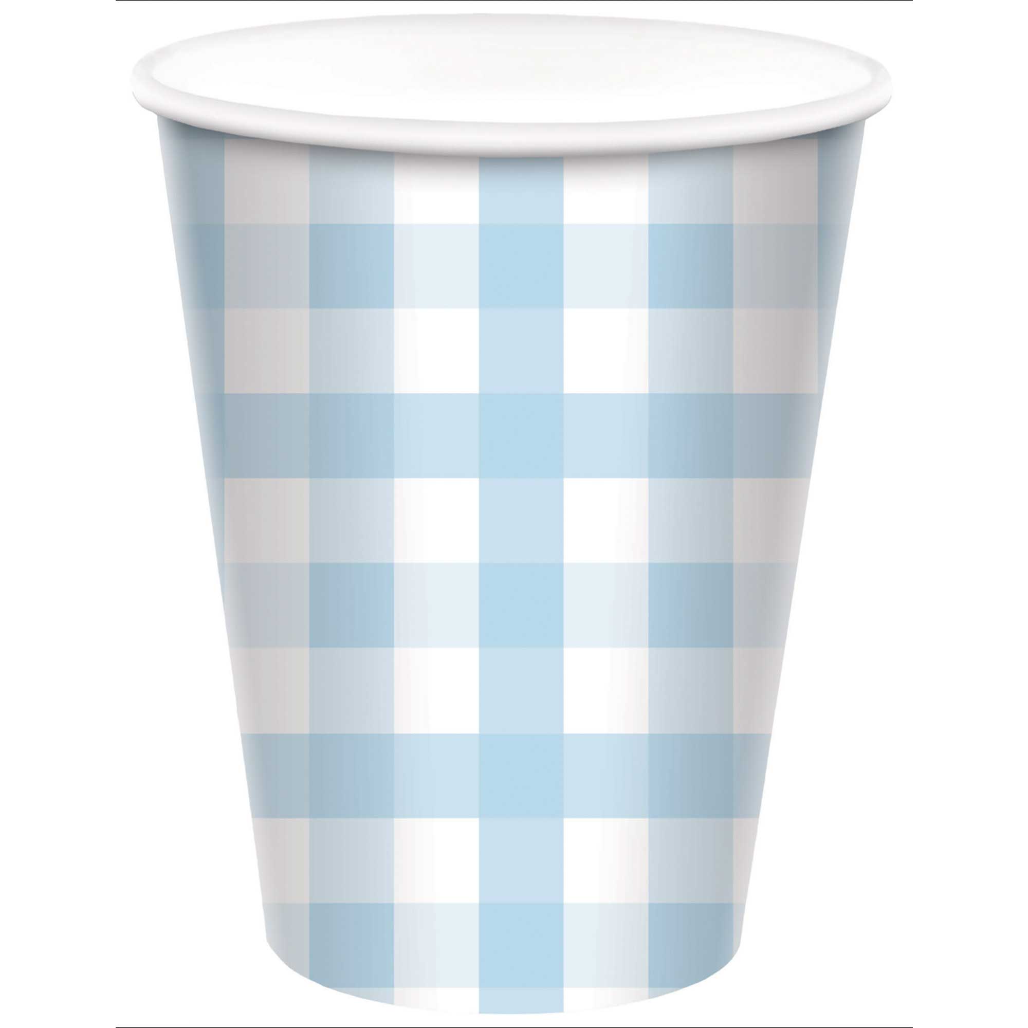 Gingham 266ml/9oz Ppr Cup Past