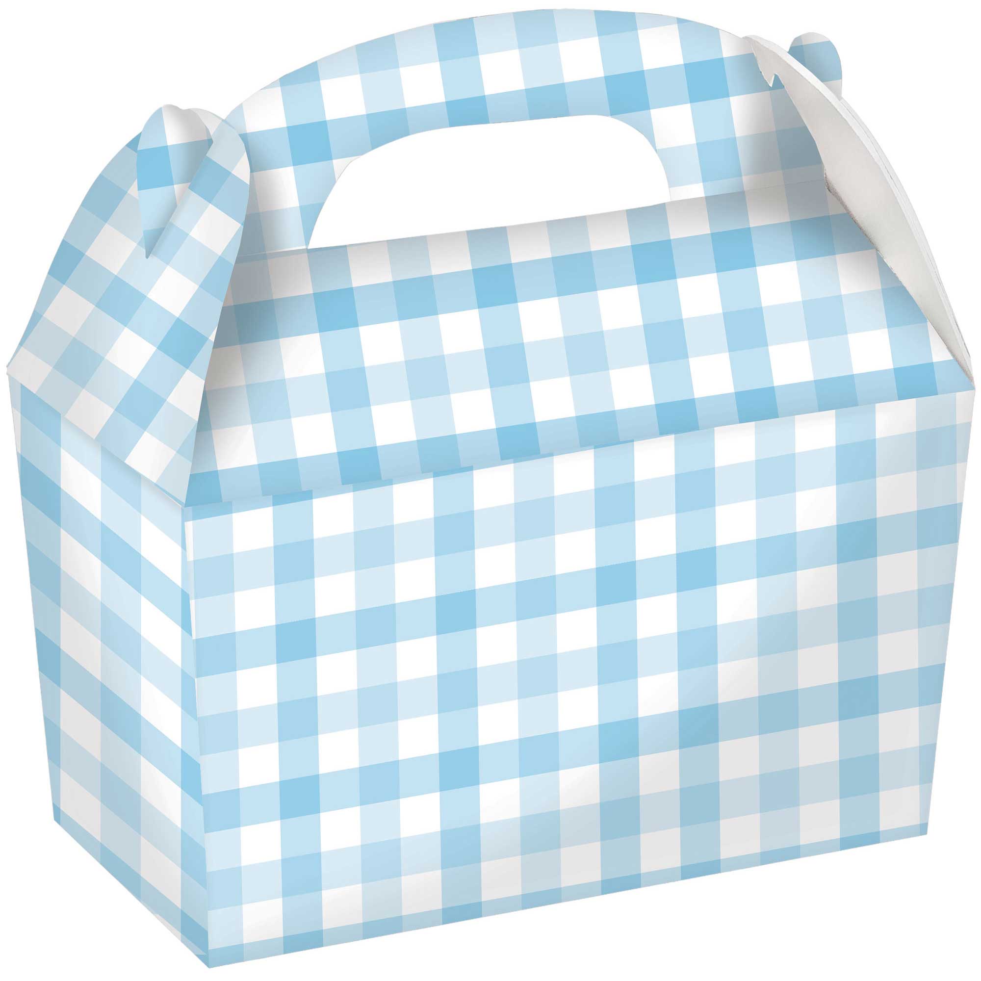 Gingham Ppr Treat Box Pastel B