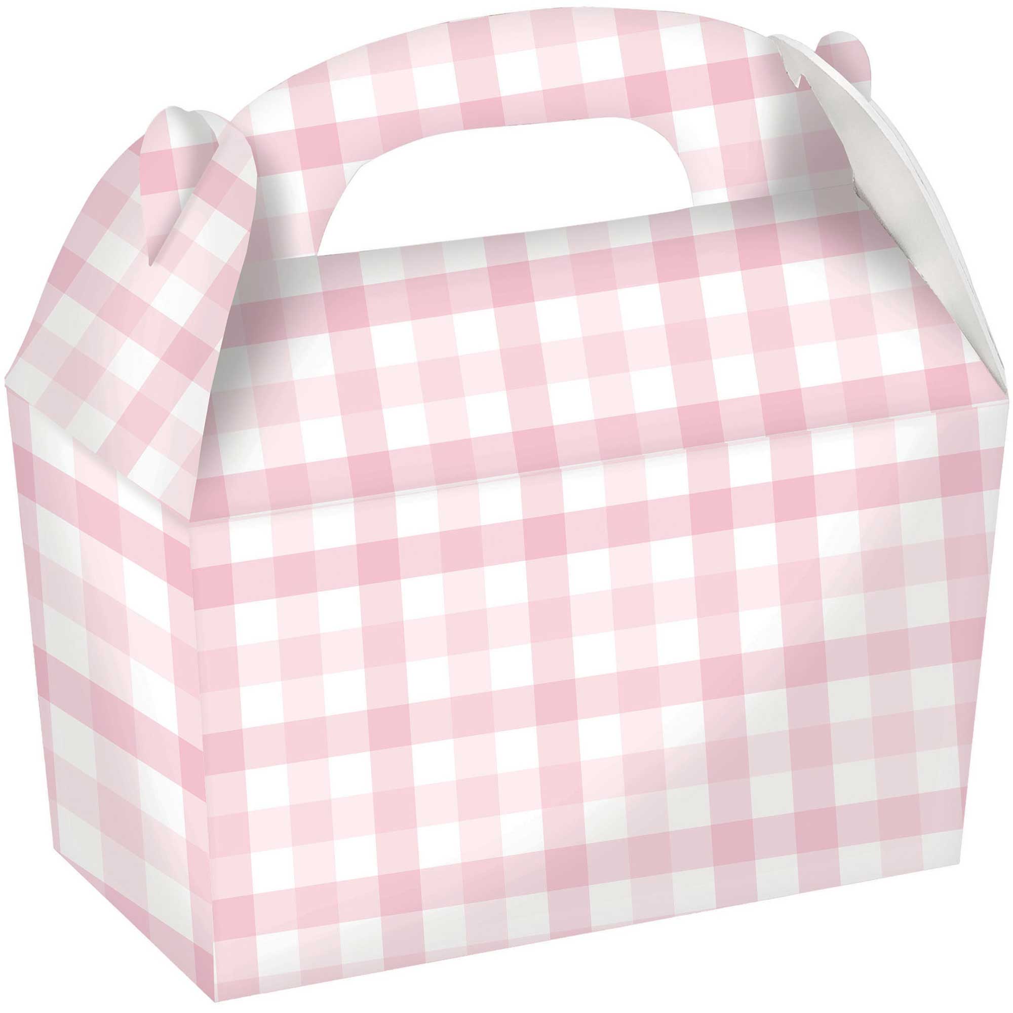 Gingham Ppr Treat Box Pastel P