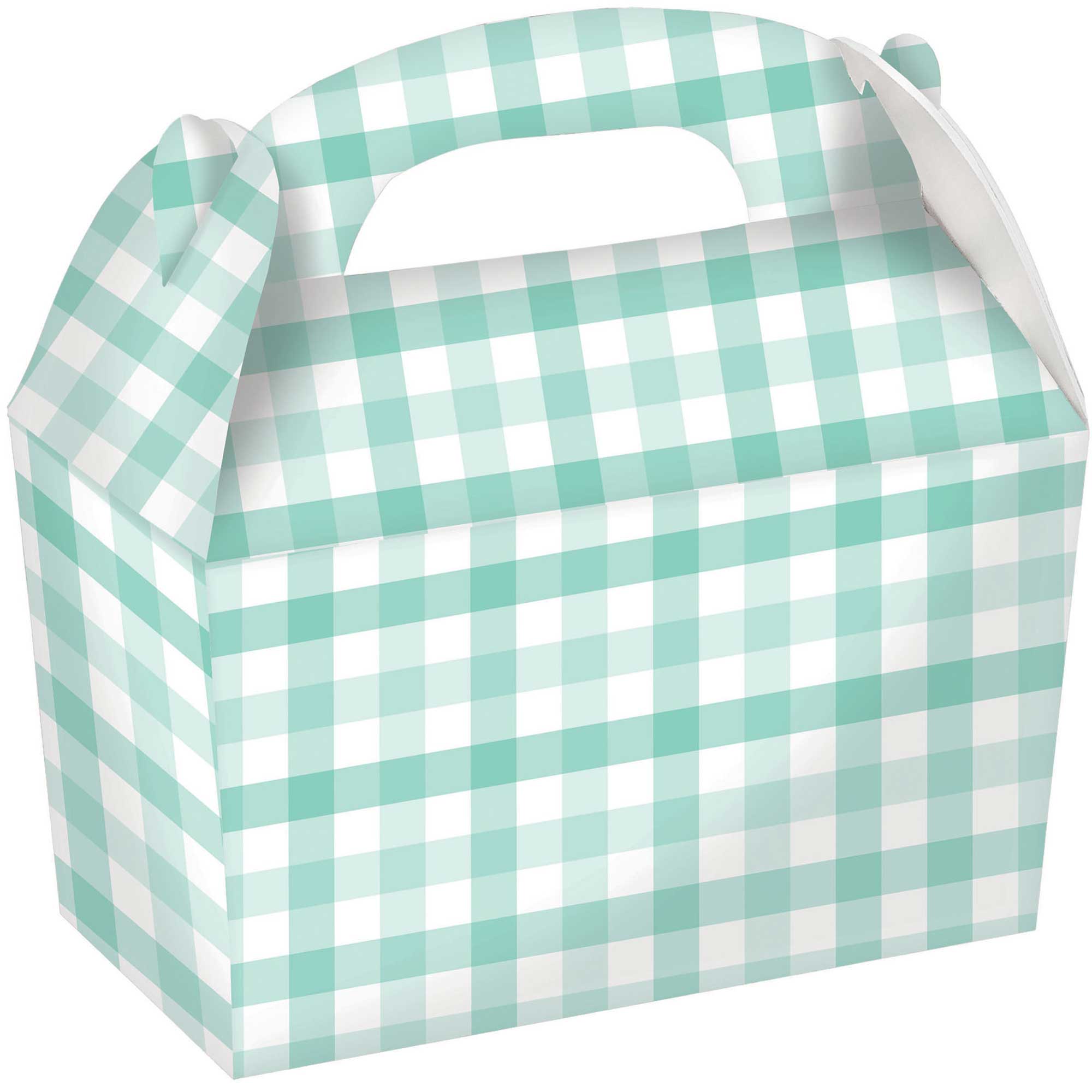 Gingham Ppr Treat Box Pastel M
