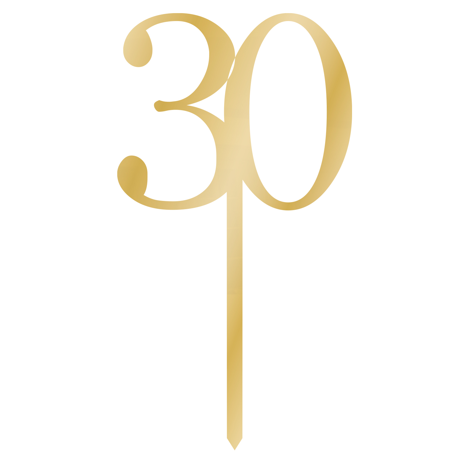 Sparkling Celeb 30th Cake Topp