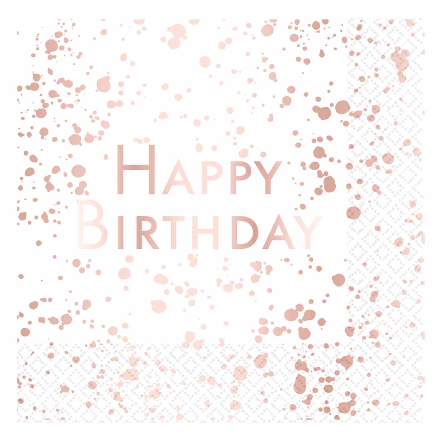 Rose Gold HBD L/Napkin