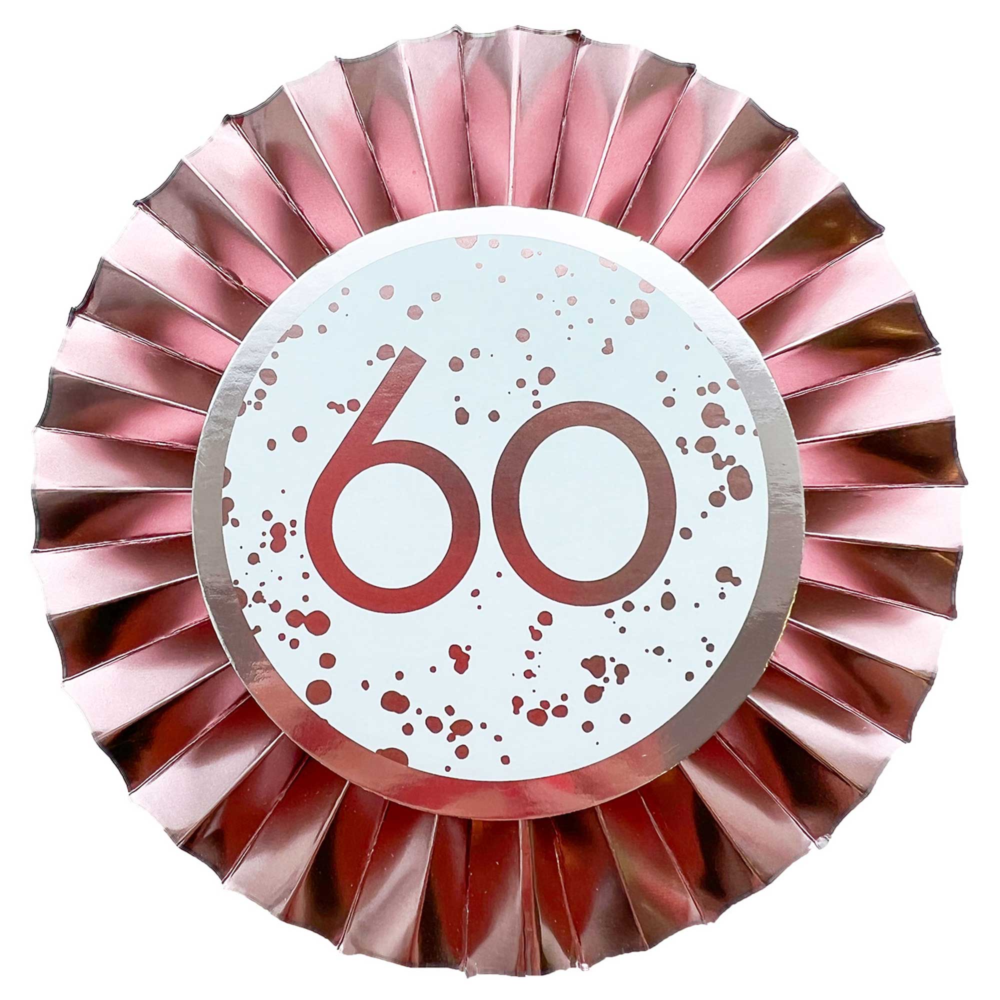 Rose Gold 60th Rosette