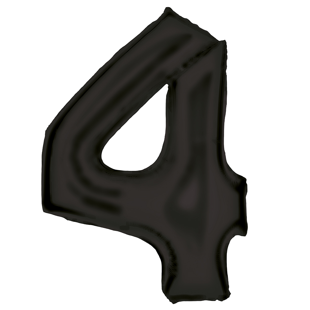 Lrg Number S/Lustre Black 4 P5